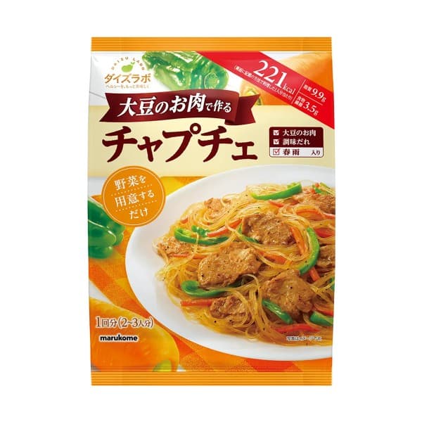 Front view of product: Marukome Daizu Labo Soybean Laboratories Japchae