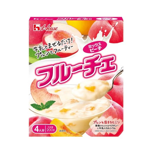 Front view of product: House Fruiche, Peach Mix