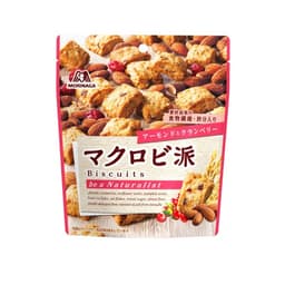Front view of product: Morinaga Macrobiha Biscuits - Almond and Cranberries