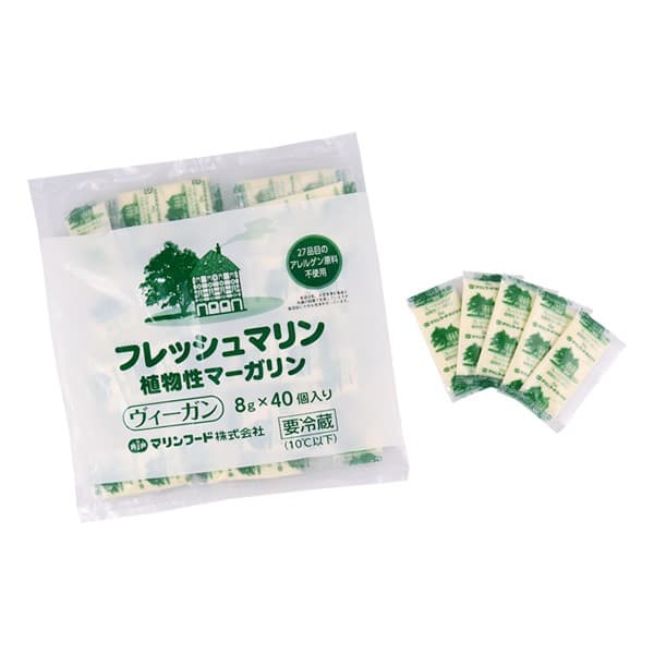 Front view of product: Marinfood Fresh Vegetable Margarine 8g (small bag)