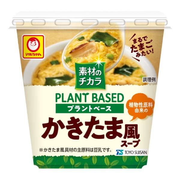 Front view of product: Maruchan Egg-Style Plant-Based Soup