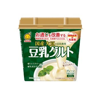 Front view of product: Marusan Soymilk Yogurt with 100% Domestically Produced Soybeans