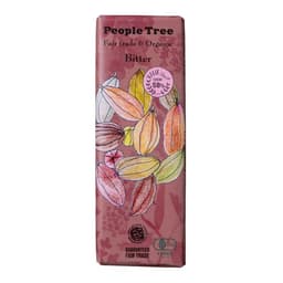 Front view of product: People Tree Fair Trade Bar Chocolate, Bitter