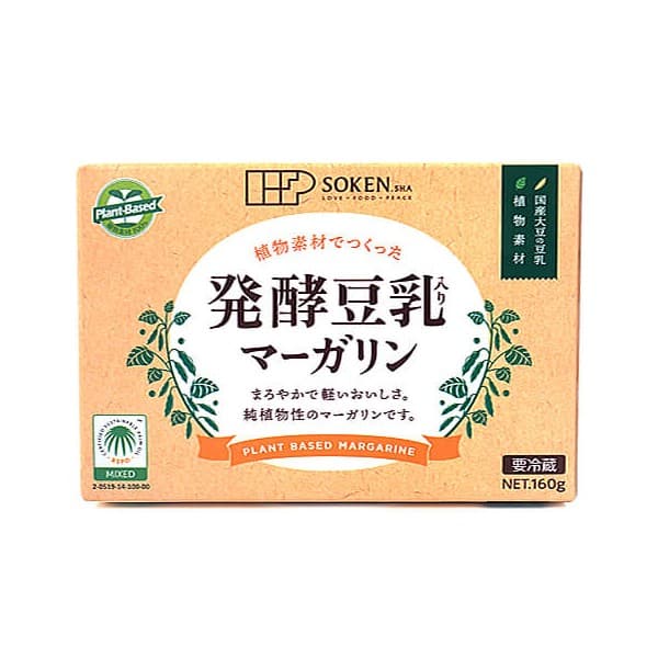 Front view of product: Sokensha Fermented Soymilk Margarine