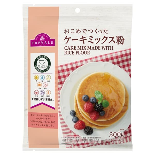 Front view of product: TOPVALU Rice Flour Cake Mix